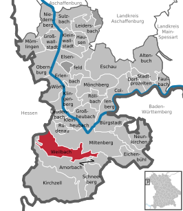 Kaart van Weilbach
