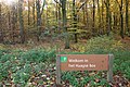 Welkomstbord bij een ingang van het Haagse Bos