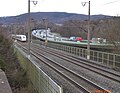 Blick von Süden auf die Bahnbrücke (2021)