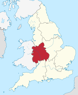 Vị trí của West Midlands