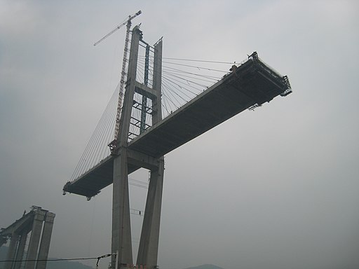 Zhongxian Changjiang Bridge building
