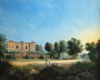 Vue sud du parc et du château de Foucaud (vers 1840), musée des Beaux-Arts de Gaillac.