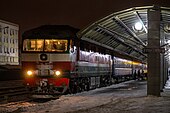 ТЕП70-0206 з поїздом Санкт-Петербург — Мінськ