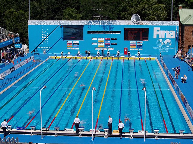 Swimming competition pool from 2005 Worlds.