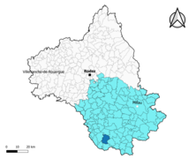 Belmont-sur-Rance dans l'arrondissement de Millau en 2020.