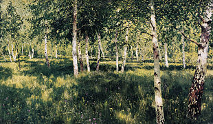 Bosque de abedules, 1885-1889