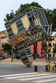 Device to Root Out Evil (1997) sculpture by Dennis Oppenheim at
Palma de Mallorca, Placa de la Porta de Santa Catalina 20180317 device to root out evil D20 5979.jpg