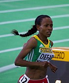 Meseret Defar Rang neun in 15:11,72 min