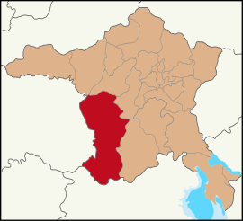 Map showing Polatlı District in Ankara Province