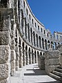 Pula - antik Roma arena tiyatrosu içi