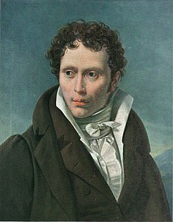 Arthur Schopenhauer en 1815, en un cuadro de Ludwig Sigismund Ruhl.