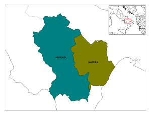 Provinces of Basilicata.