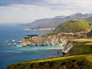 Vista de la Còsta Pacifica a Big Sur.