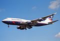 Livrée Landor d'un Boeing 747 de British Airways en 1997.