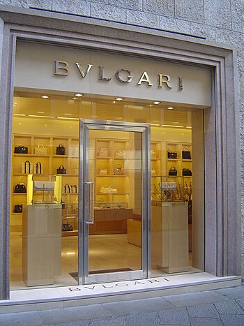 Bulgari store in Milan, Italy