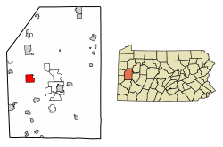 Location of Prospect in Butler County, Pennsylvania.