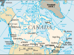 Location of Canada