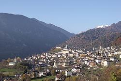 Skyline of Castello Tesino