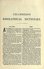 Miniatura para Chambers Biographical Dictionary