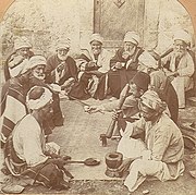 A coffeehouse in Palestine (1900)