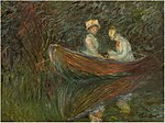 "Deux femmes en barque" (1887) de Claude Monet (W 1150)