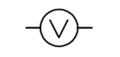 Electric symbol: voltmeter