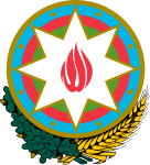 Azerbajdzjans statsvapen har en åttauddig stjärna.