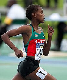 Kipyegon vuonna 2012