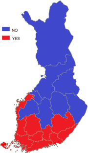 Miniatura para Referéndum de adhesión de Finlandia a la Unión Europea de 1994
