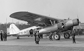 Fokker F.XX ((PH-AIZ)) в аэропорту Берлин-Темпельхоф, 1934 год