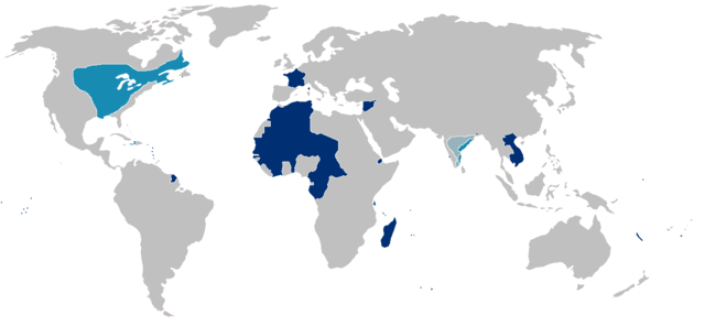 Localização de Império Francês