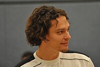 Frank von Behren am 10. Dezember 2010 in der „Sporthalle am Mühlenberg“ in Ribnitz-Damgarten bei einem Handballspiel zu Ehren des 70. Geburtstages des langjährigen Physiotherapeuten der (west)deutschen Männer-Handballnationalmannschaft Klaus Bergmeier.