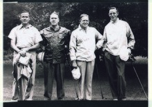 Founding partners from left to right: George Fry, Edwin Booz, Carl Hamilton, and James Allen Fry Booz Hamilton Allen.tif