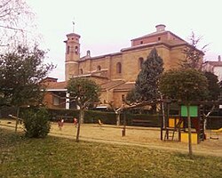 A park beside a church, Alcanadre