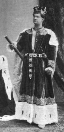 As Henry V at Oxford Music Hall in 1895