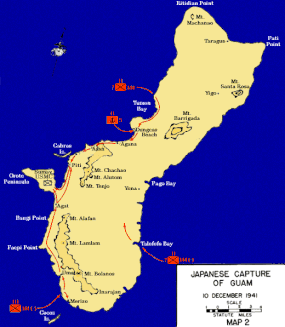 Vylodění Japonců na Guamu