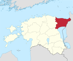 Location of Ida-Viru County