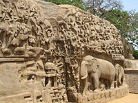 Discesa del Gange a Mahabalipuram, VII secolo