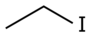 Skeletal formula of ethyl iodide