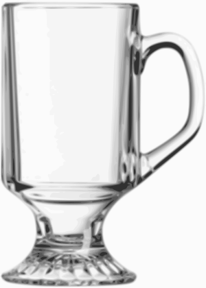 Irish Coffee Glass (Footed): This tempered gla...
