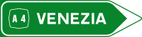 Italian traffic signs - direzione verde.svg