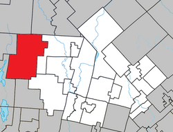 Location within Les Laurentides RCM.