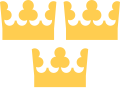 Trzy korony używane przez Riksdag