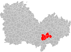 Lage der Communauté de communes du Mené im Département Côtes-d’Armor