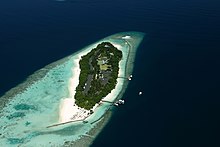 A Maldivian tourist resort Maldives-resort-island.jpg