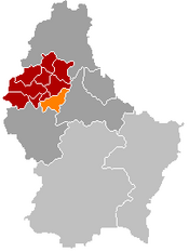 Localização de Heiderscheid em Luxemburgo