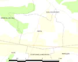Mapa obce Firfol