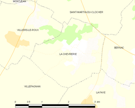 Mapa obce La Chèvrerie