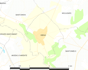 Poziția localității Vibrac