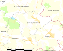 Mapa obce Saint-Loup-du-Dorat